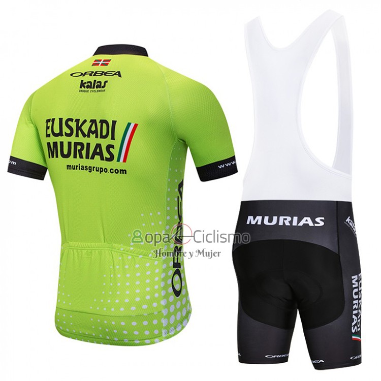 Euskadi Murias Ropa Ciclismo Culotte Corto 2018 Hombre Mangas Cortas Verde